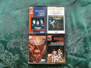 X4 Stravinsky Cassette EMI DECCA ASV Bundle Sacred Feu Ballet Dorati Muti 80s - Picture 1 of 8