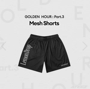 NEW Ateez hello82 Exclusive LEMON DROP Golden Hour Part 3 Mesh Shorts L/XL/2XL ✅ - Picture 1 of 4