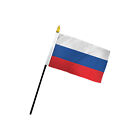 1 Dozen Russia Flags 4x6in Stick Flag of Russia Russian Flag