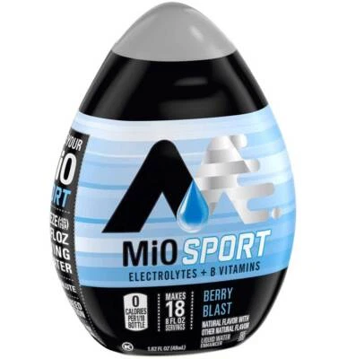 MiO Sport Liquid Water Enhancer Berry Blast + Electrolytes - 1.62 Oz -Pack of 12 - Image 1 of 4