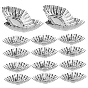 Mini Tart Pans Stainless Steel Molds 20pcs Cake Cup Oven Cake Mold Stainless ... - Picture 1 of 9