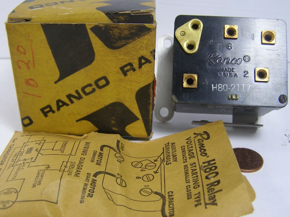 Ranco Inc H80-2117 6x555 Voltage Starting Relay SP - Image 1 of 1