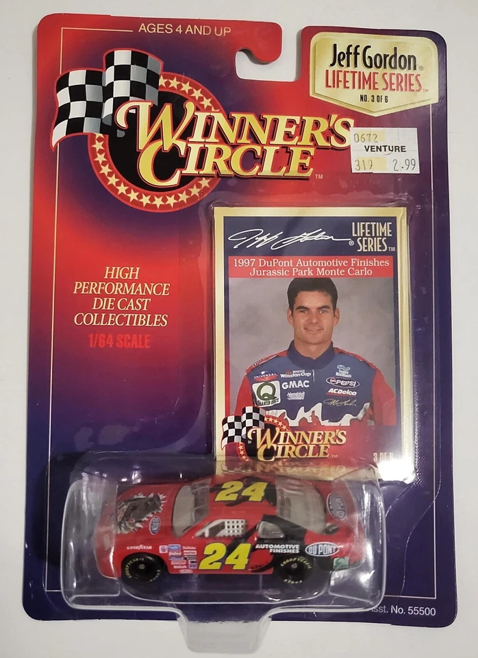 Jeff Gordon # 24 Parque Jurásico NASCAR 1997 Serie de por vida Foto 1 de 1