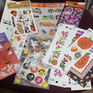 Lotto Adesivi Halloween Ritagli Festa Artigianato Scrapbooking - Foto 1 di 6