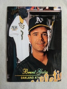 1994 Donruss Studio  Brent Gates # 2. Oakland A's.   MINT !!  FREE SHIPPING.