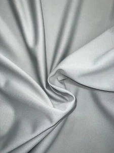 Twill misto poli grigio acciaio chiaro - larghezza 58" - Foto 1 di 3