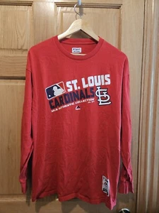 Majestic MLB St. Louis Cardinals Long Sleeve Long Sleeve Baseball T-Shirt XL - Picture 1 of 4