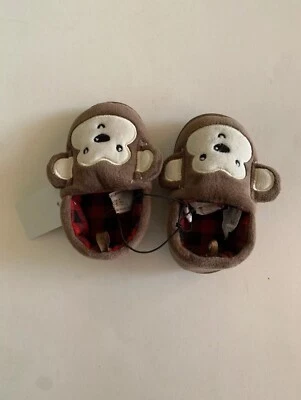 Zapatillas para niños pequeños Mono Marrón Talla 4 Nuevas con etiquetas Foto 1 de 4