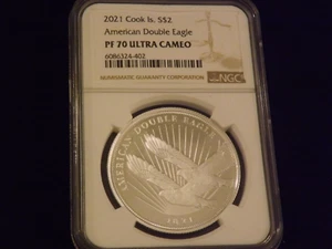 Cook Double Eagle 2021 $2 NGC PF 70 - Imagen 1 de 2