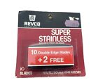 Vintage New Revco Super Stainless 10 Blade Double Edge +2 Pack NOS Sealed