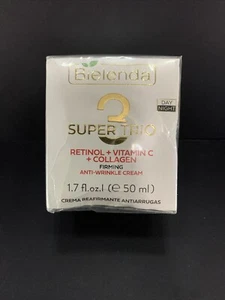 BIELENDA SUPER TRIO RETINOL+ VITAMIN C +COLLAGEN FIRMING ANTI WRINKLE CREAM - Picture 1 of 6