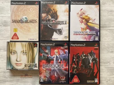 SONY PS 1 2 Koudelka & Shadow Hearts 1  2 & New World & Baroque & Killer 7 set - Image 1 of 4