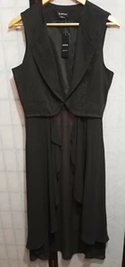 New With The Tag BEBE LAUREN LINEN &CHIFFON VEST size 10 - Picture 1 of 4