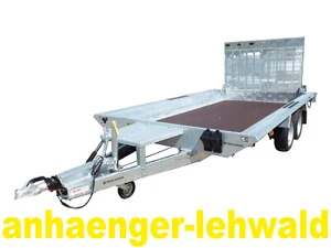 3,5to. Baggertransporter f. Minibagger 400 x 181cm Neu Minibaggeranhänger - Bild 1 von 14