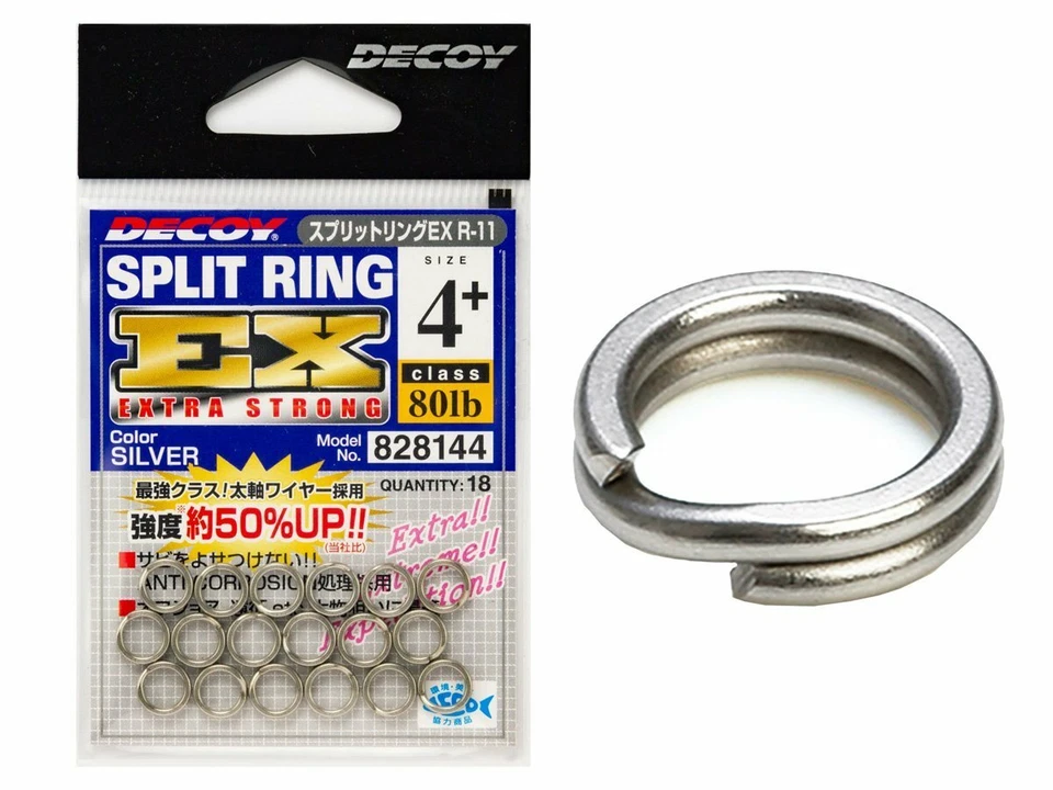 Decoy Split Ring EX R-11  #1+ - #3+ 18 Stück Wirbel  - Bild 1 von 1