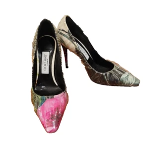 Bombas florales cubiertas de PVC JIMMY CHOO X OFF WHITE "Anne" edición limitada - 37,5 - Imagen 1 de 6