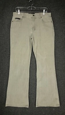Vintage Y2K L.E.I. Pantalones acampanados de pana caqui corte bota juniors talla 13 tiro alto Foto 1 de 4