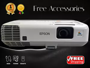 REFURBISHED 3LCD Projector 2,600 Lumens Accepts 4K Signal HDMI + 1 Year Warranty - Picture 1 of 13