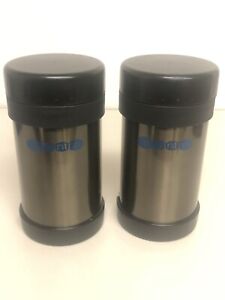 (2) AVANTRO, 17oz, Brushed Silver, Insulated, Food Thermos