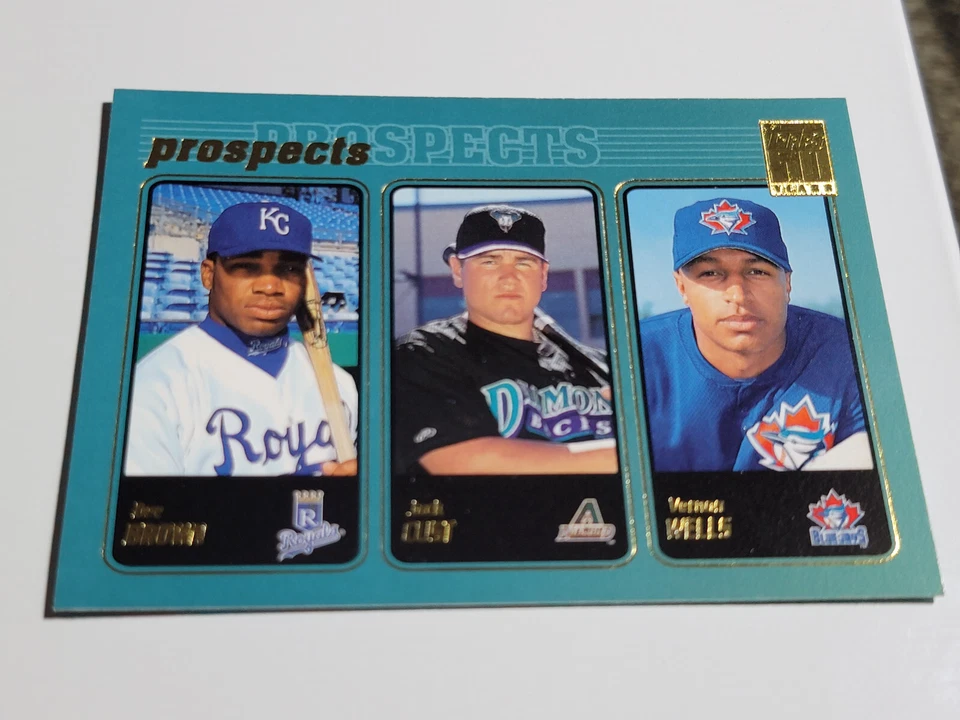 VERNONO WELLS  2001 Topps Prospects #736.  BLUE JAYS - Image 1 of 2