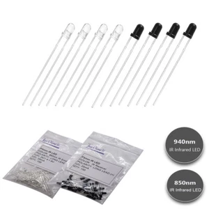 3mm IR LED Emitting Diode DIP 850nm 940nm Emitter Receiver Infrared Transmitter - Picture 1 of 12