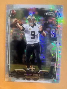2014 Topps Chrome Drew Brees X-Fractor #17 New Orleans Saints - Bild 1 von 2