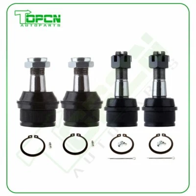 4pcs For 1980-1995 96 Ford F150 F250 Bronco Dodge Front Upper Lower Ball Joints - Image 1 of 4