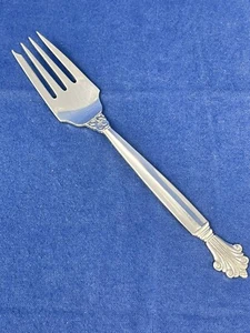 DANISH STERLING GEORG JENSEN ACANTHUS SALAD/ DESSERT FORK NO MONO - Picture 1 of 8