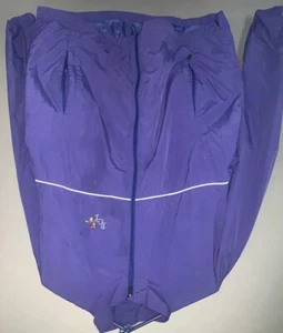Vintage Golf Full Zip Nylon Jacket Men Sz Large Blue Club Titleist Ping Stix N - Picture 1 of 9