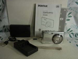 PENTAX Optio P70,Silver,4x,2.7in,12MP, f/2.6,Excellent from JAPAN PENTAX USED - Picture 1 of 23