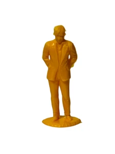 Louis Marx Toy soldier Untouchables Gangster mob figure vtg Capone yellow Ness 2 - Picture 1 of 5