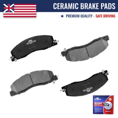 Juego de pastillas de freno delanteras cerámicas para Ram 2500 3500 2009 2010 2011 2012 - 2018 Foto 1 de 4