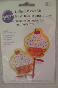 Wilton Lollipop Pocket Cupcake Lollipop Wrap New 415-0956 Birthday/Party - Picture 1 of 6
