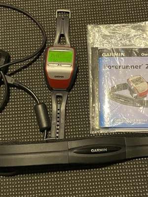 Garmin Forerunner 305 GPS Receiver W/ Heart Rate Monitor Running Fitness Watch - Image 1 of 4