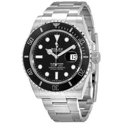 Мужские автоматические часы Rolex Submariner хронометр черный циферблат 126610LNBKSO - Изображение 1 из 4