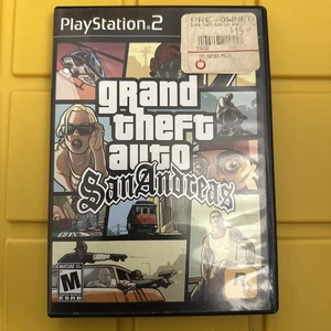 Grand Theft Auto: San Andreas (PlayStation 2, 2004) en caja original con manual - Imagen 1 de 5