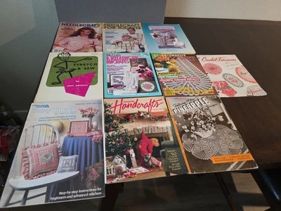 Mixed Lot Vintage Crochet Knit Knitting Magazines Baby Clothes Patterns 1940s-90 - Image 1 of 4