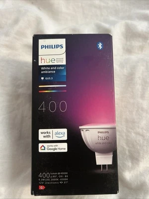 Return- Philips Hue GU5.3 MR16 LED Smart Light Bulb 400lm White & Colour - Image 1 of 4