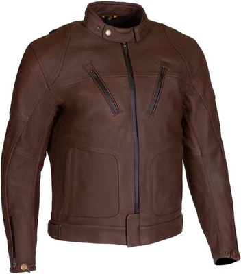 Chaqueta de carreras de cuero de vaca Merlin Gable 2 para hombre aprobada por la CE Foto 1 de 4