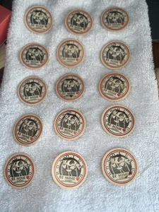 Vintage Milk Caps Be Mime Screenprinting Honolulu Hawaii Set Of 15 1993 - Picture 1 of 3