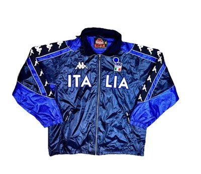 Vintage 1999-2000 Kappa Italia Italy Gara Jacket New w/ Tags Size XL Blue Offici - Image 1 of 4