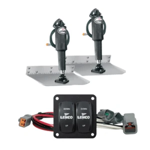 Lenco 12"x12" Standard Trim Tab Kit w/Double Rocker Switch Kit 15103-104 Boat - Picture 1 of 8