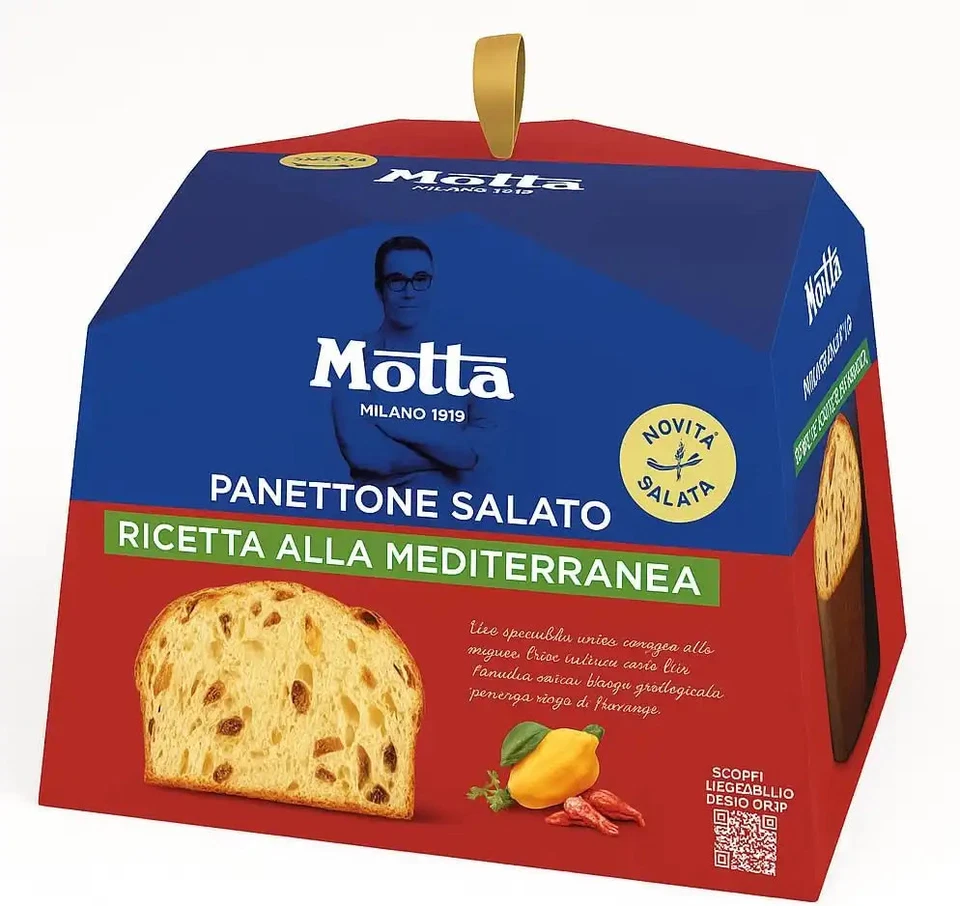 Panettone Salato Mediterraneo Motta Bruno Barbieri 450 g – Lievitazione Naturale - Immagine 1 di 3