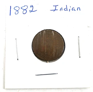 Indian Head Penny One Cent 1882 Antique VTG Coin Flip Collector Resell 237 B131 - Picture 1 of 6
