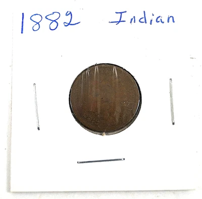Indian Head Penny One Cent 1882 Antique VTG Coin Flip Collector Resell 237 B131 - Image 1 of 4