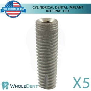 X5 Dental Cilíndrico Int Hexadecimal 2,42 mm Titanio Estéril Anodizado - Imagen 1 de 7