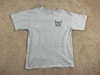 复古 Miller T 恤男式大号单针美国希尔顿头岛灰色 — 第 1/4 张图片