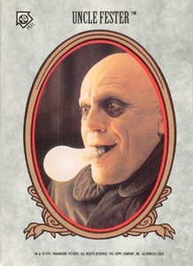 1991 TOPPS MOVIE CARD SERIES: THE ADDAMS FAMILY: STICKER #10 UNCLE FESTER