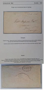 1848 NSW Australia Unfranked cover 4d rate Coastal NSW to Sydney - Picture 1 of 4