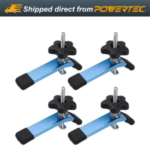 POWERTEC 71168-P2 Clamp for Woodworking T-Track, 4 PK, 5-1/2" L x 1-1/8" W - Picture 1 of 10